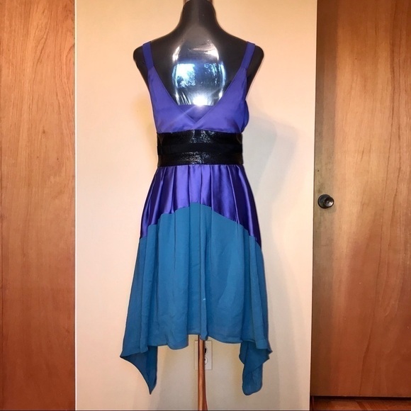 Luxury Event Halston Heritage Asymmetrical Hem Party Dress 4 Wedding Guest - Picture 3 of 10